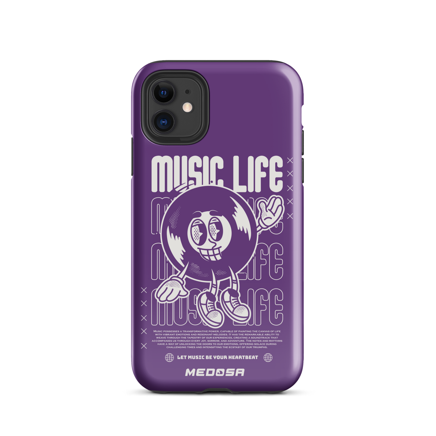 Music Life Violet et Blanc