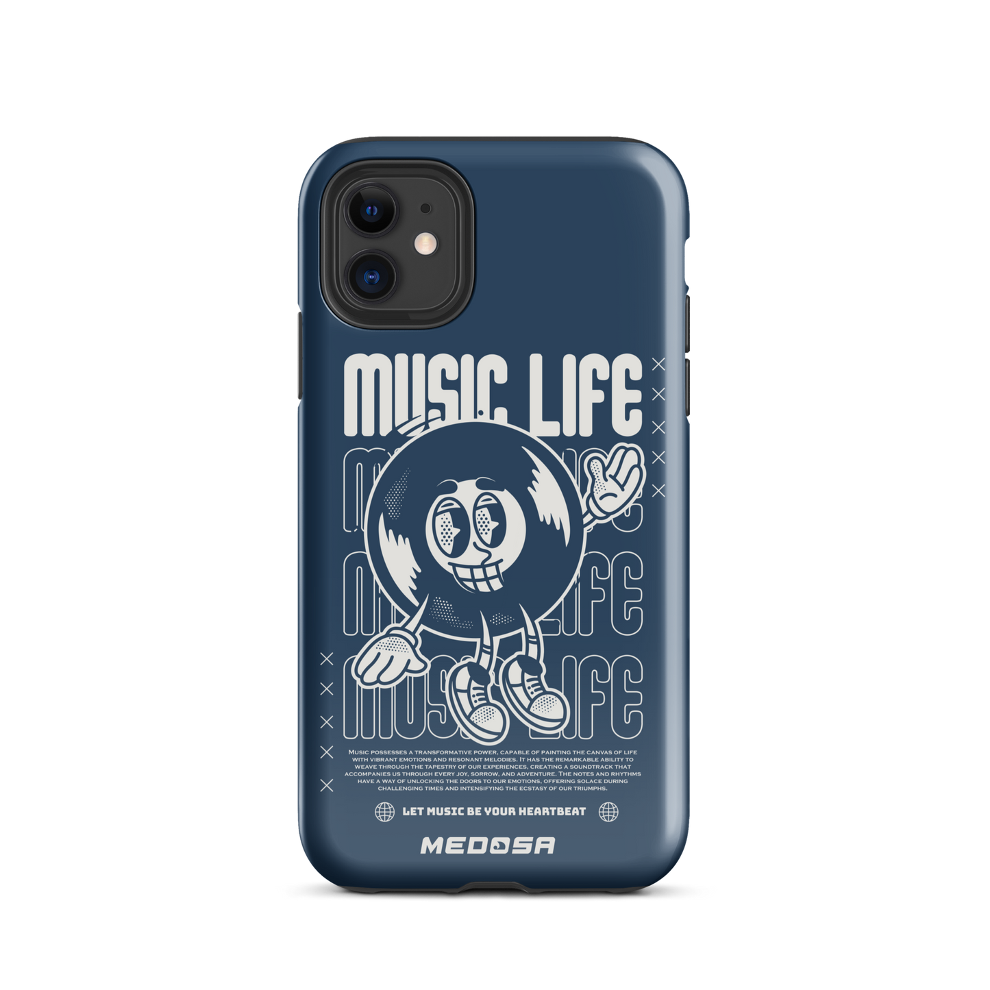 Music Life Navy et Blanc