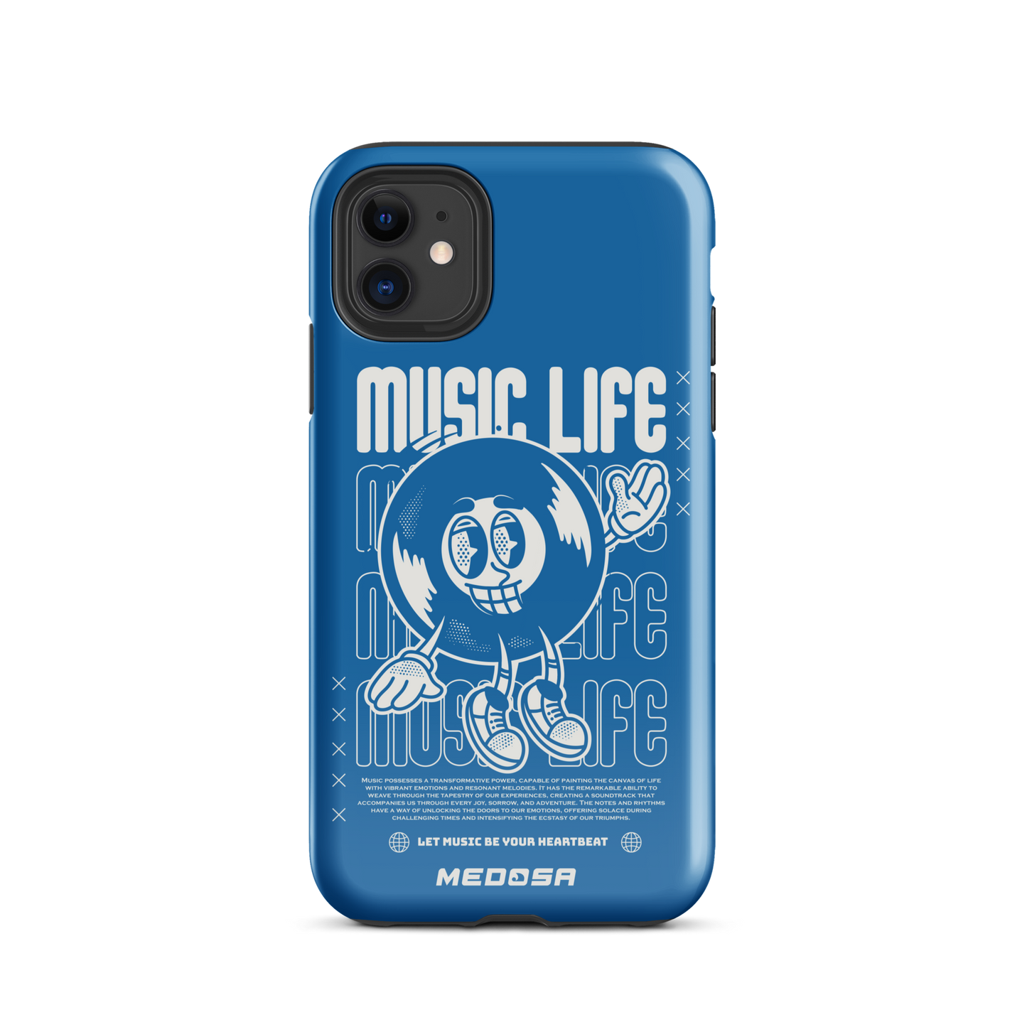 Music Life Blue and White