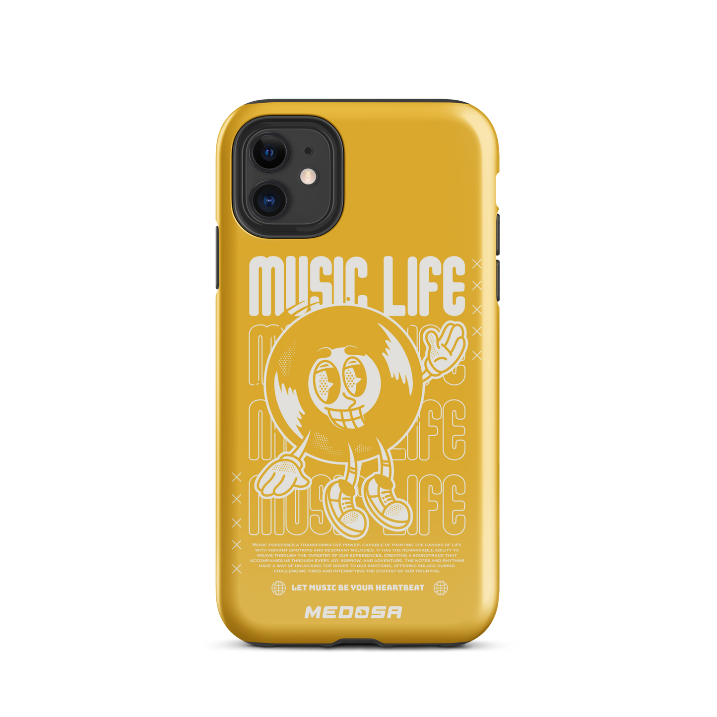 Music Life Yellow and White