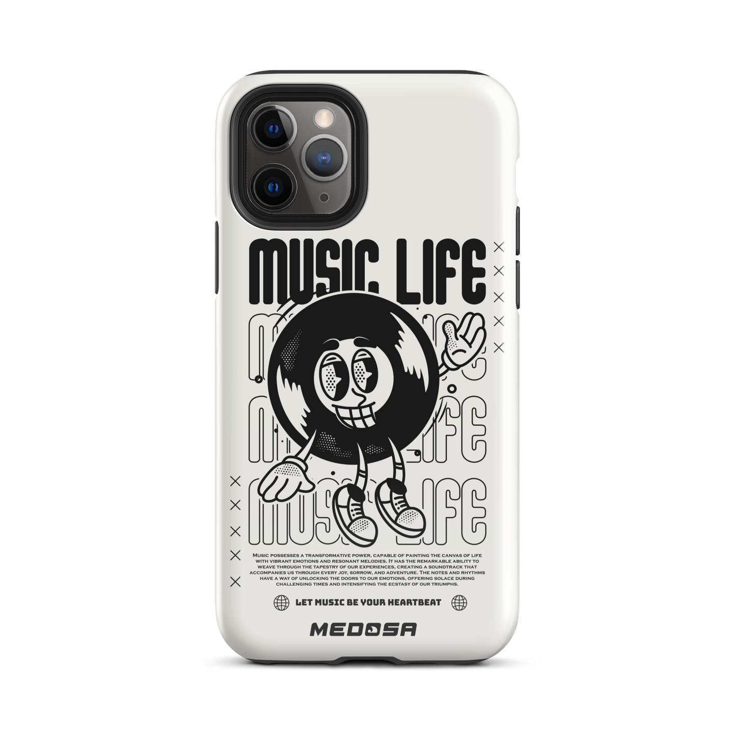 Music Life White and Black