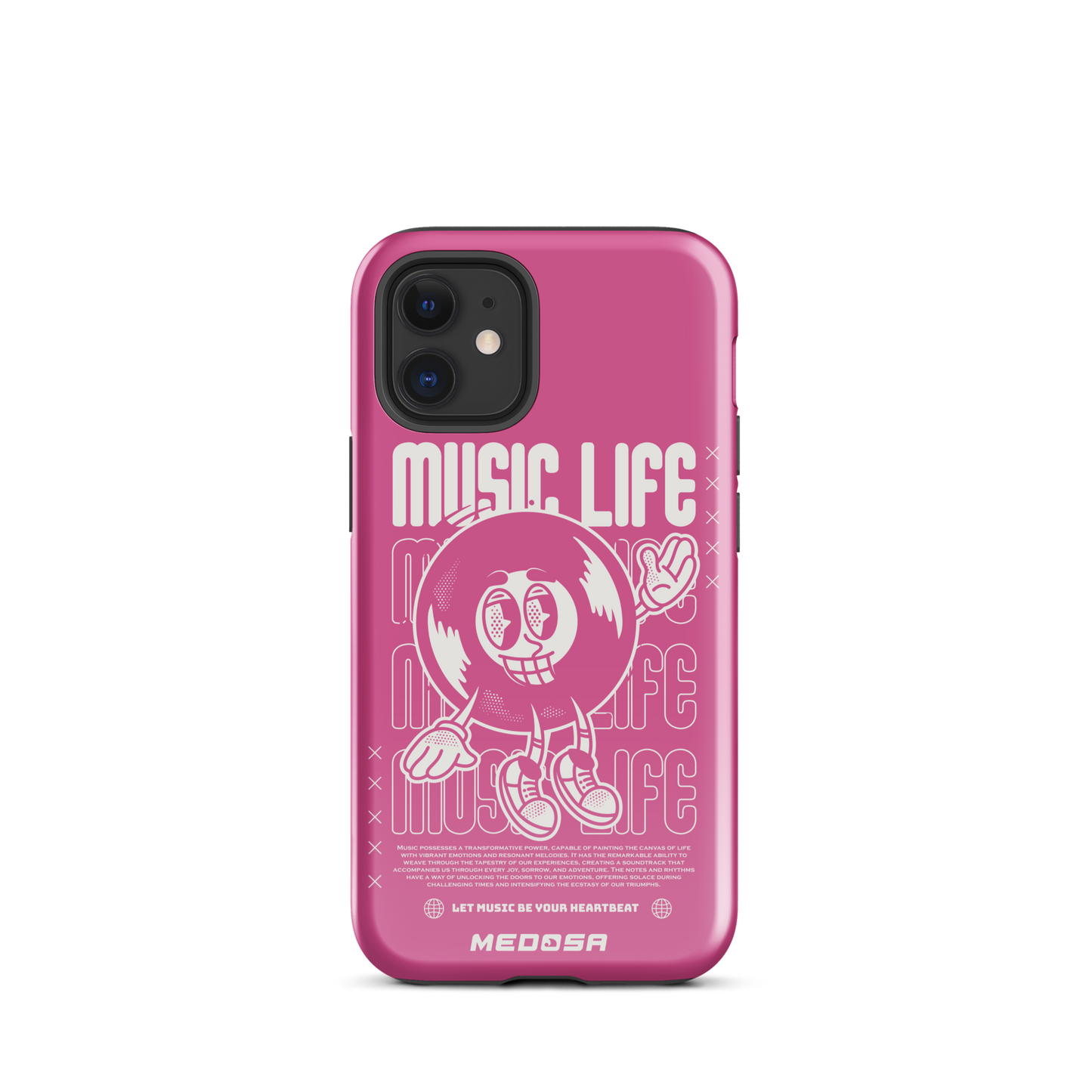 Music Life Pink and White