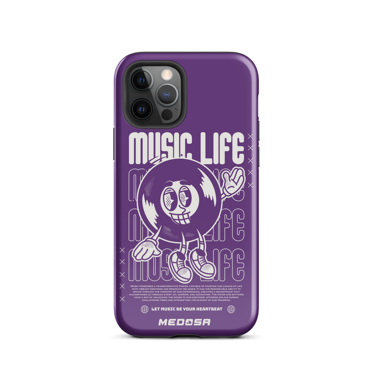 Music Life Violet et Blanc