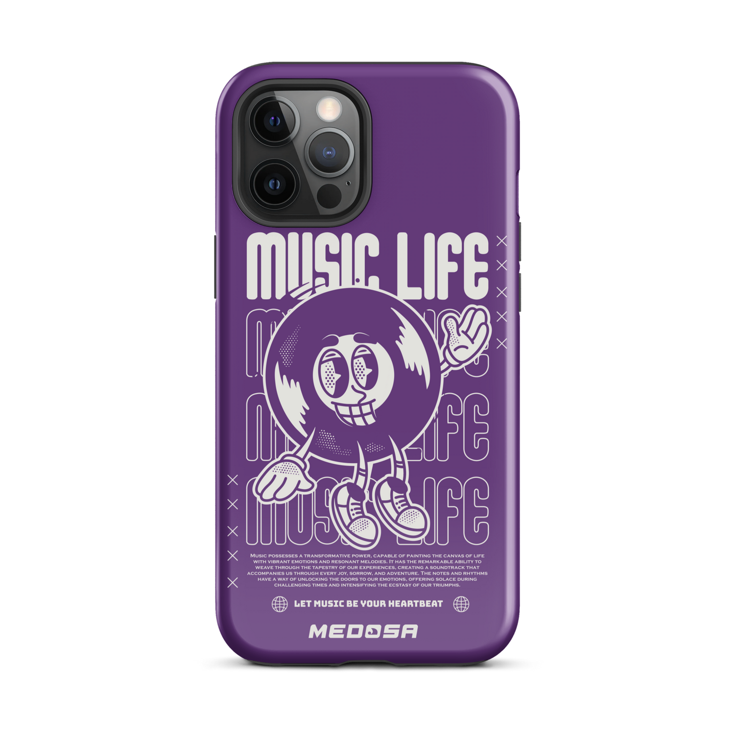 Music Life Violet et Blanc