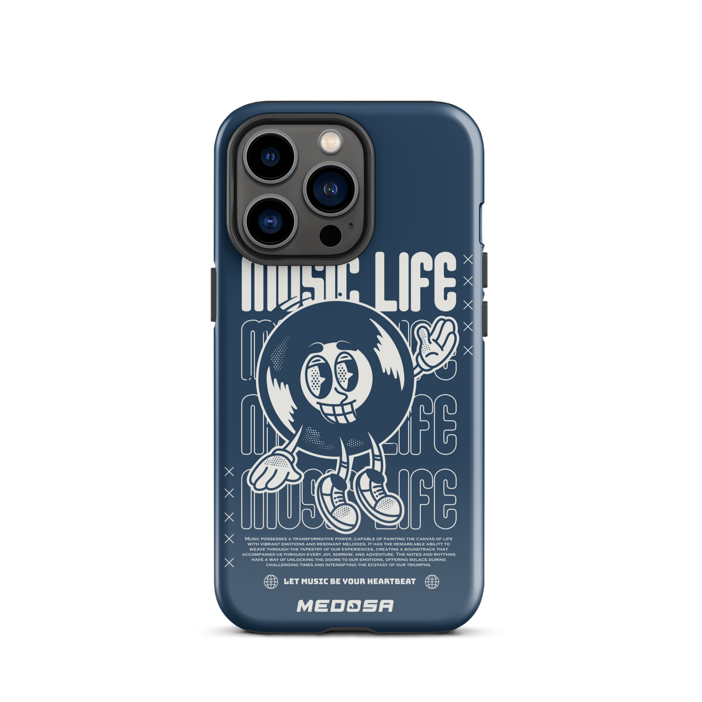 Music Life Navy et Blanc