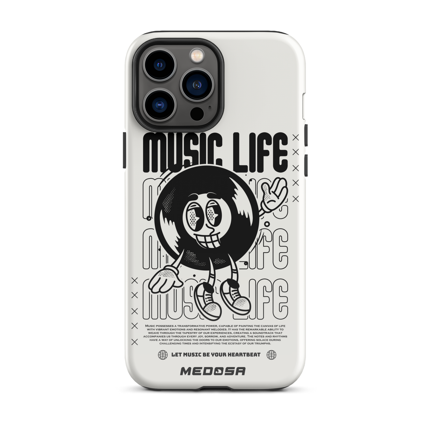 Music Life White and Black