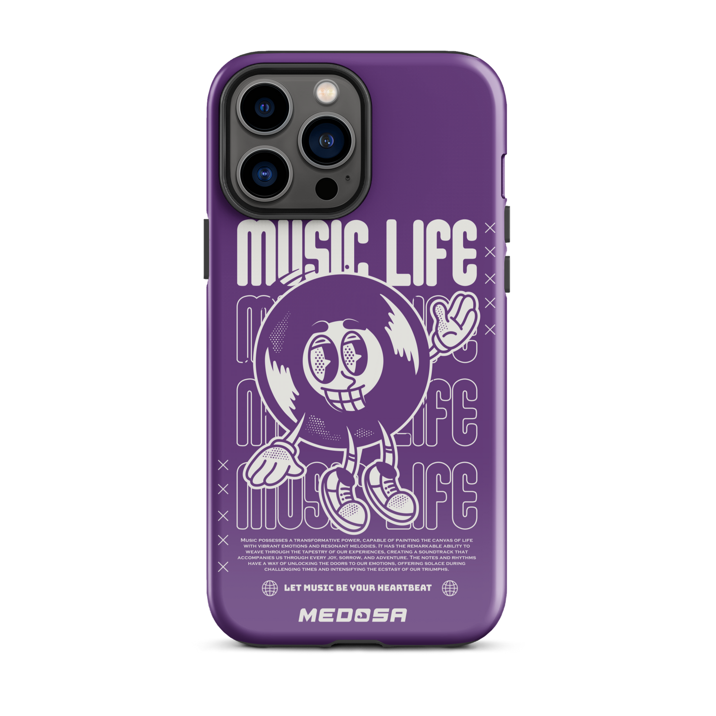 Music Life Violet et Blanc