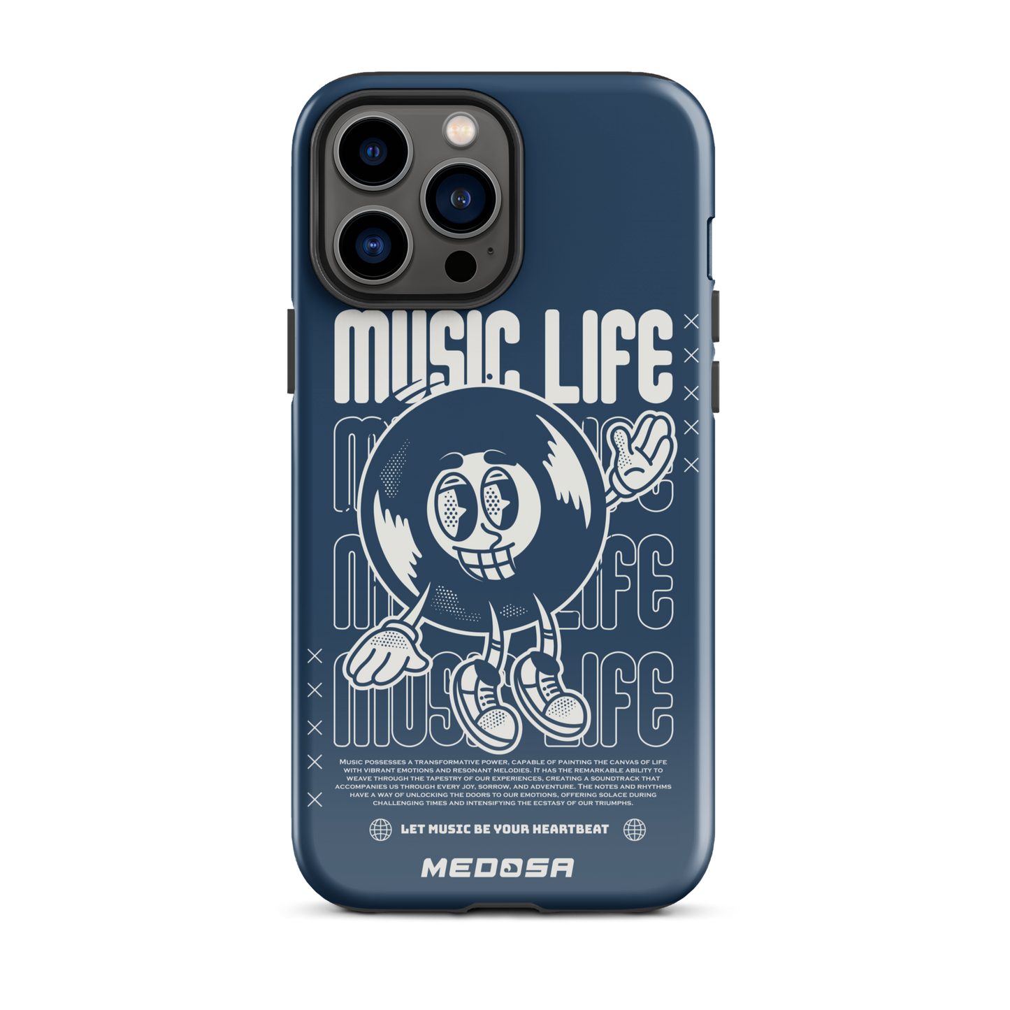 Music Life Navy et Blanc