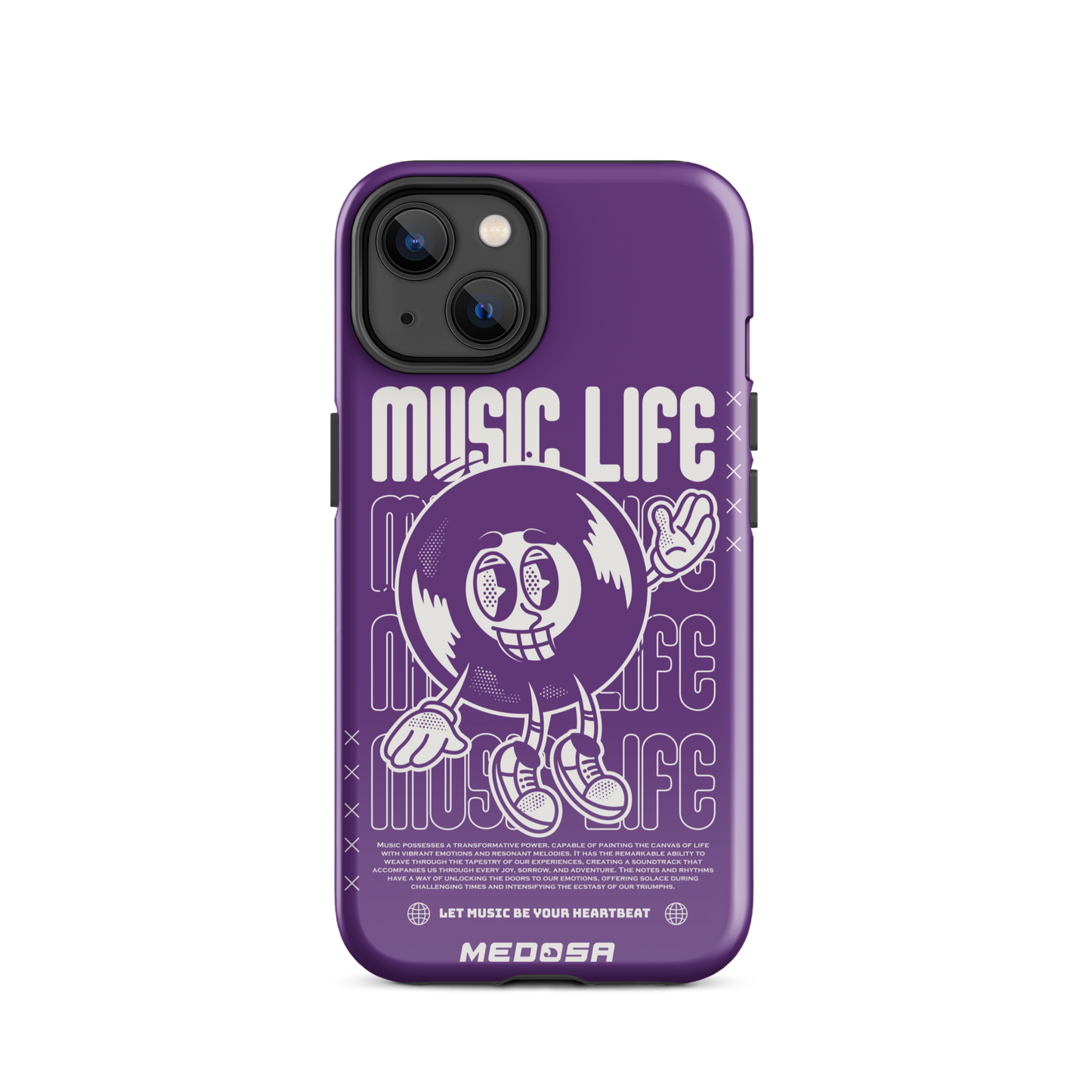 Music Life Violet et Blanc