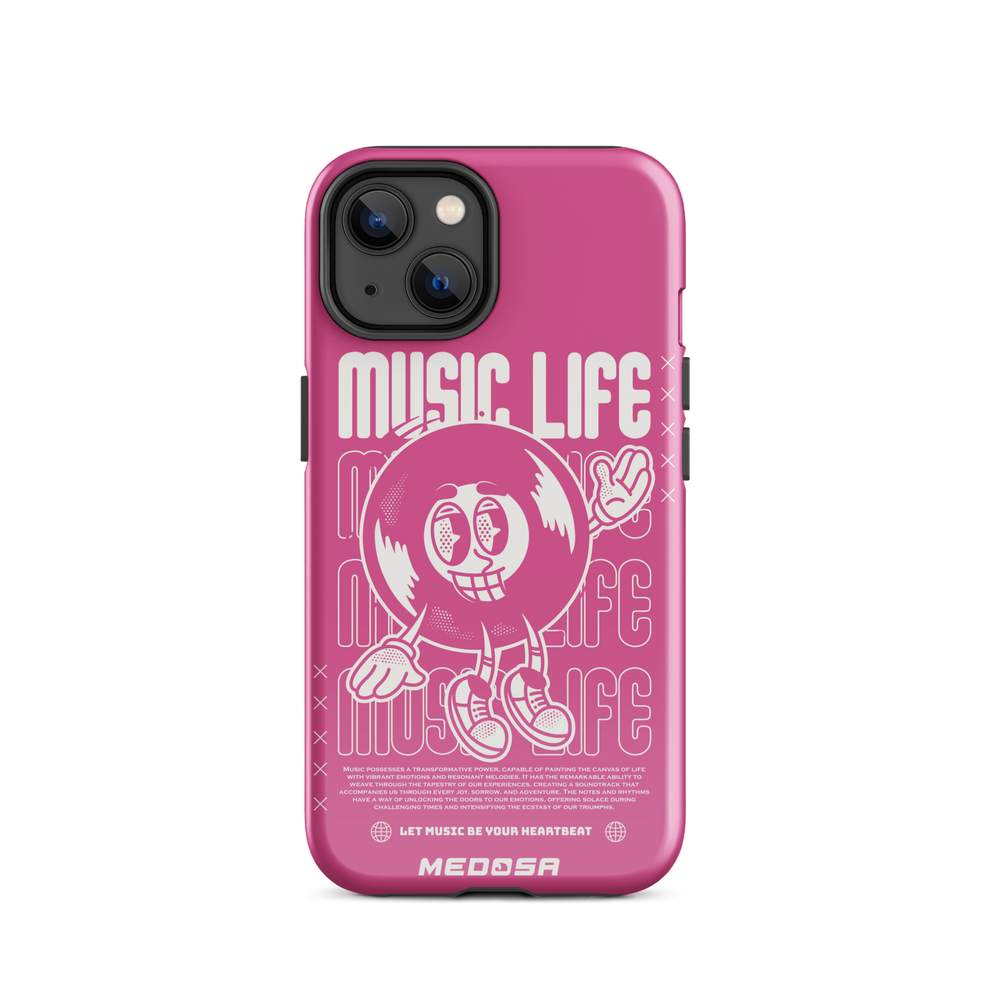 Music Life Pink and White