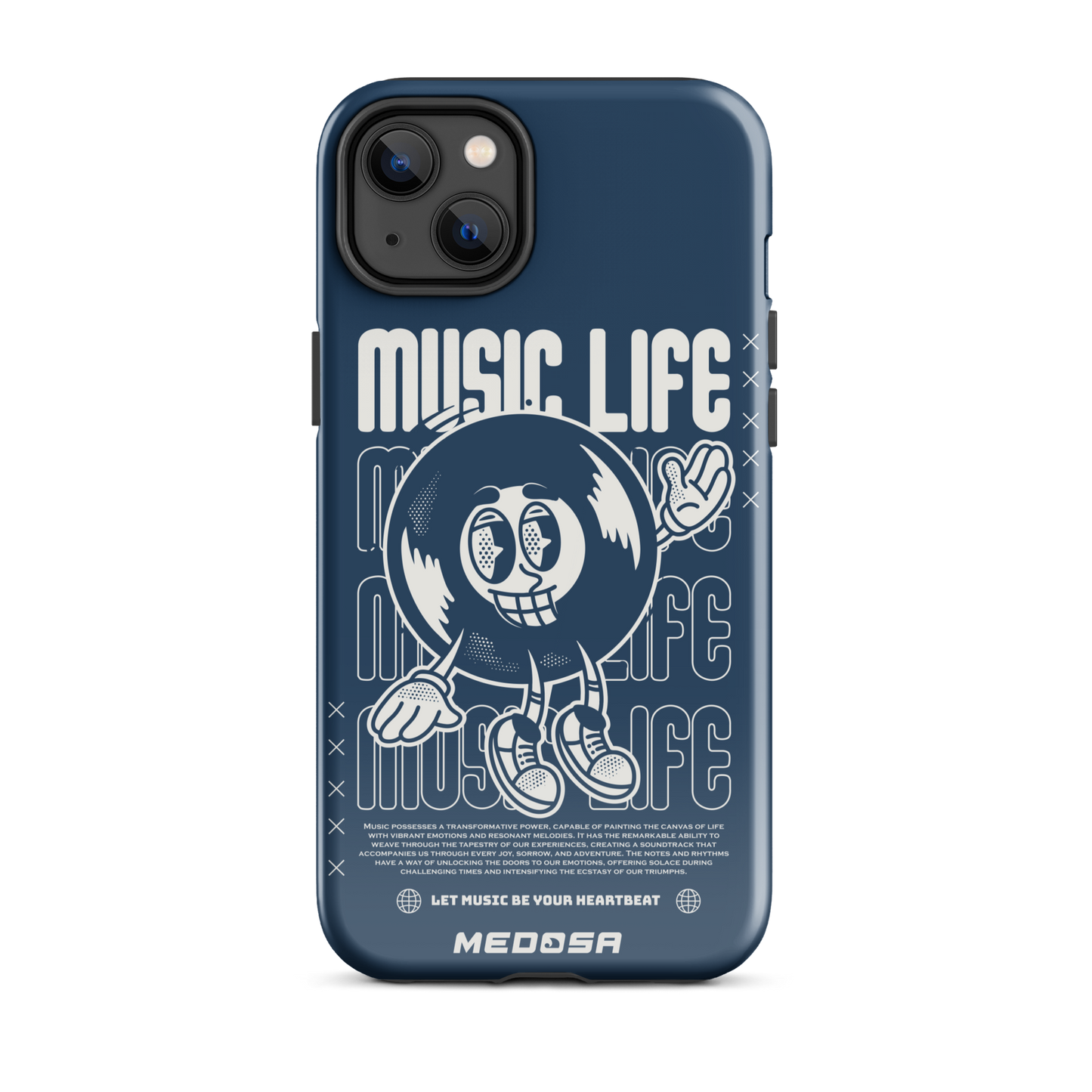 Music Life Navy et Blanc