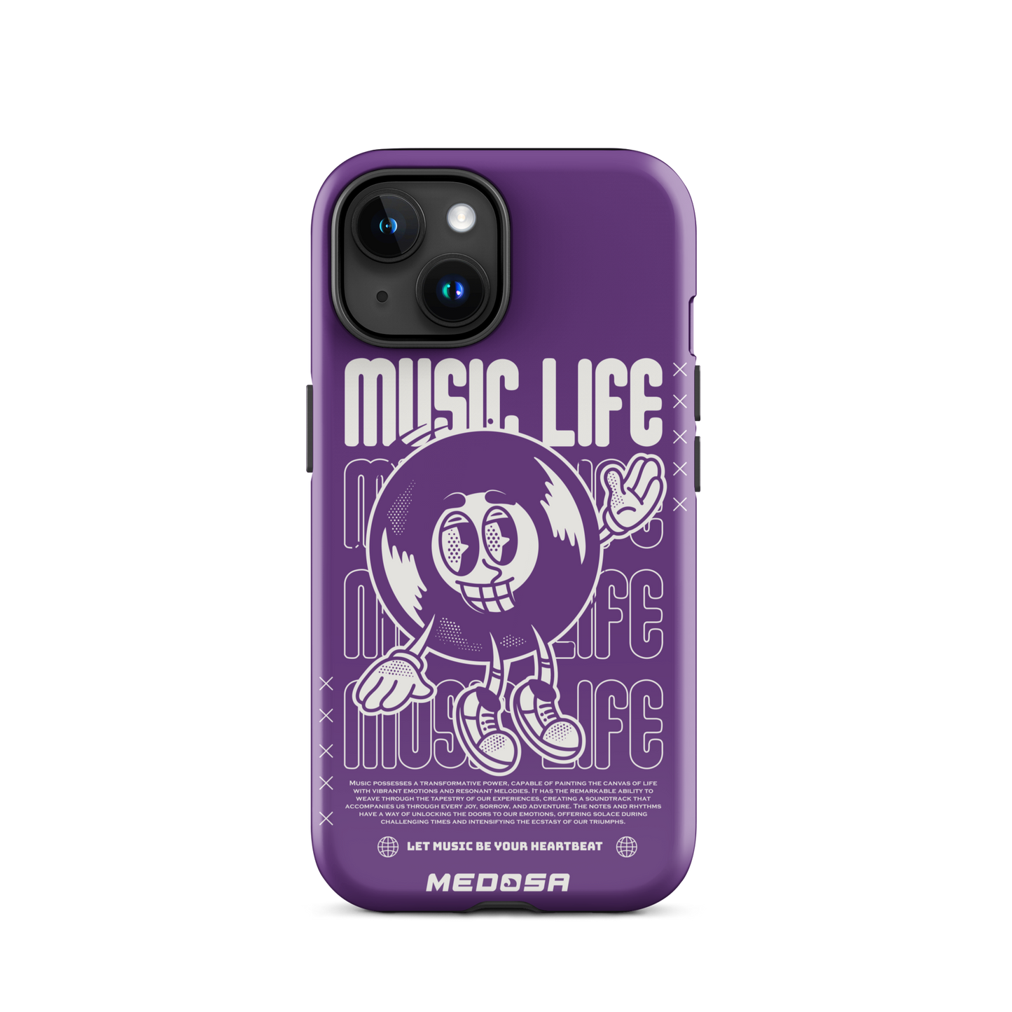 Music Life Violet et Blanc