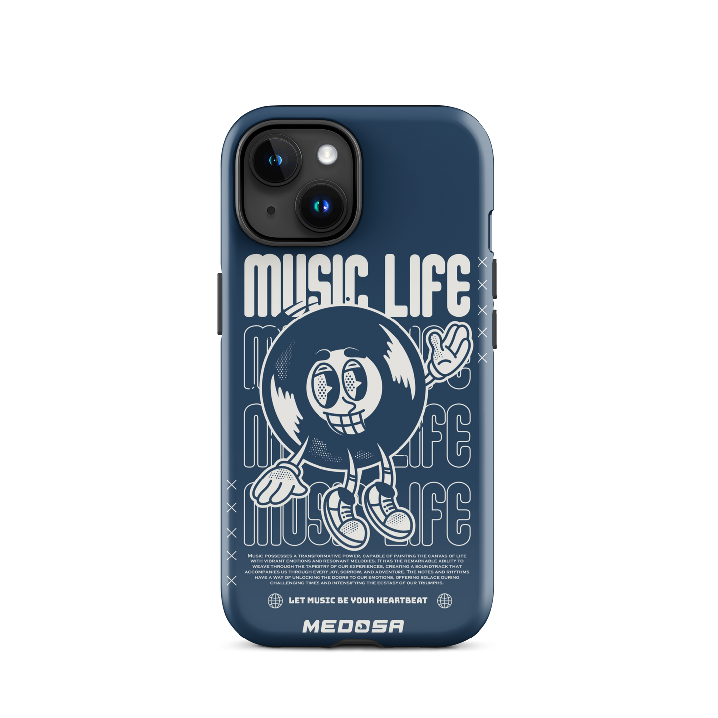 Music Life Navy et Blanc