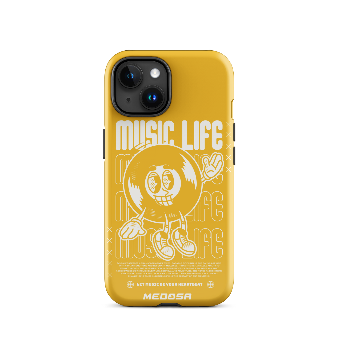 Music Life Yellow and White