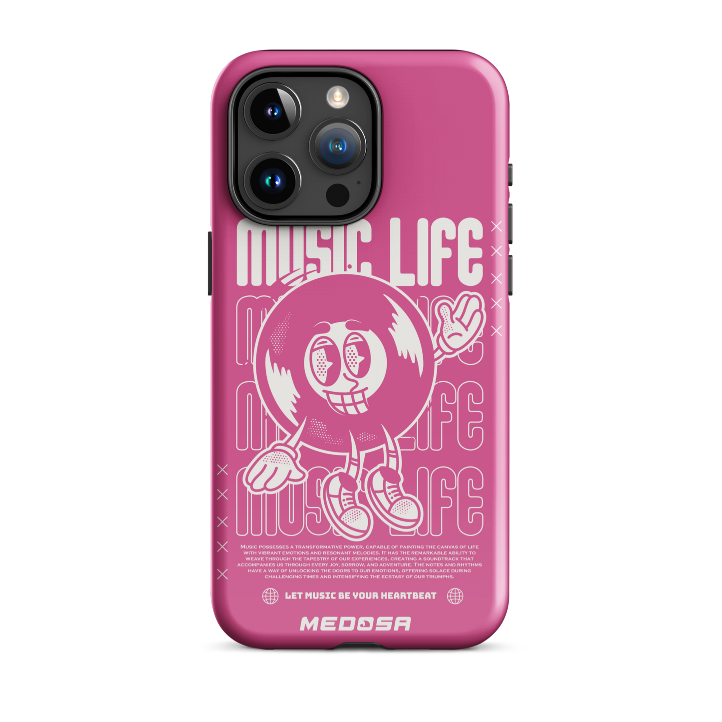 Music Life Pink and White