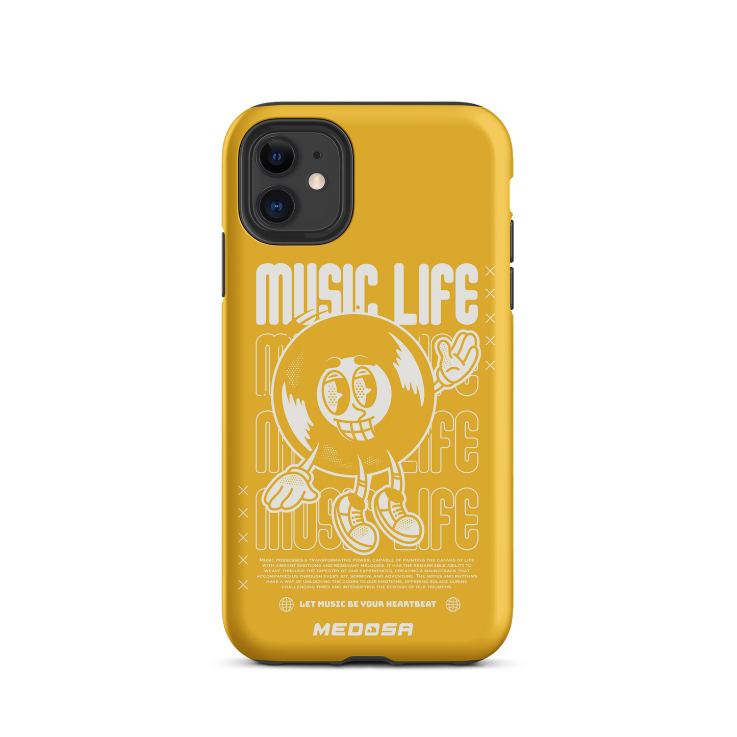 Music Life Yellow and White