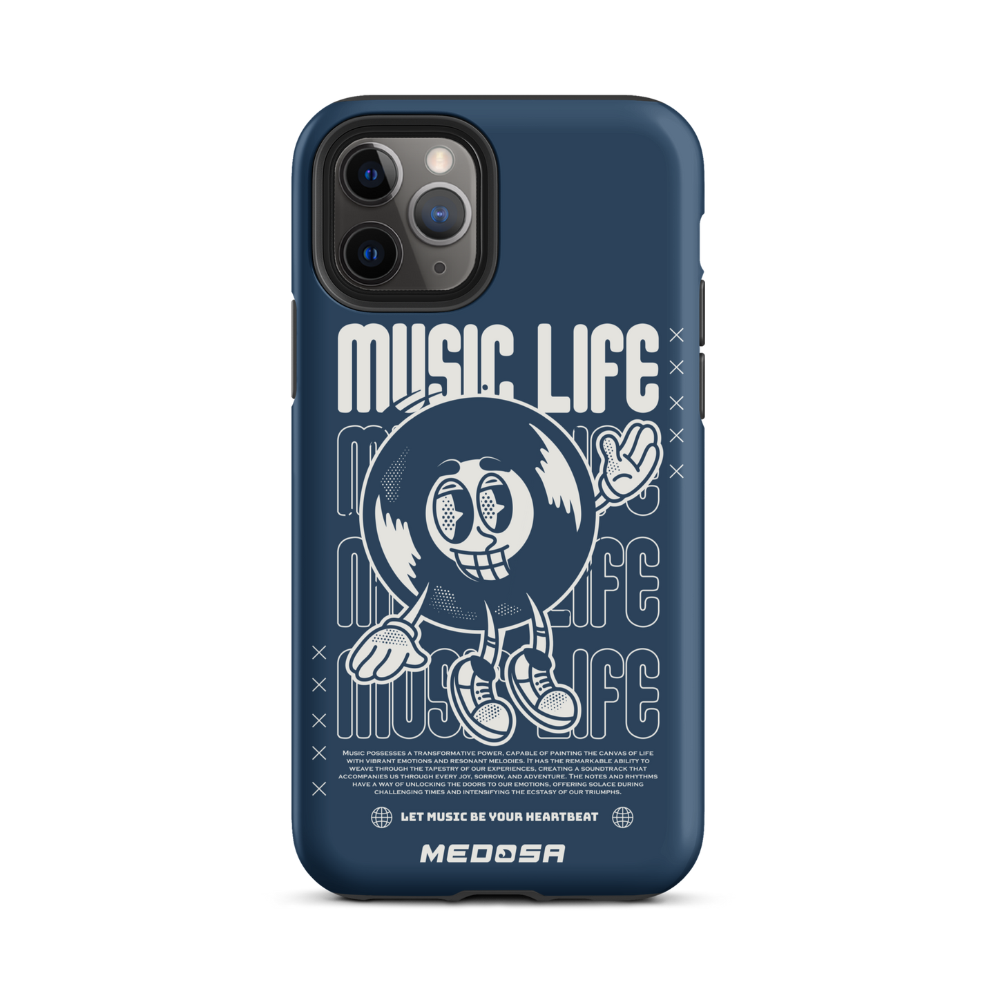 Music Life Navy et Blanc