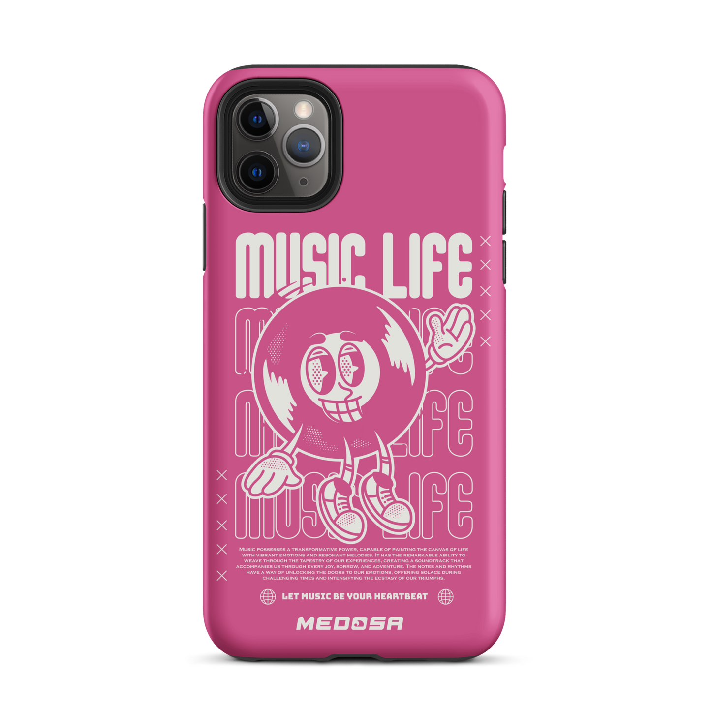 Music Life Pink and White