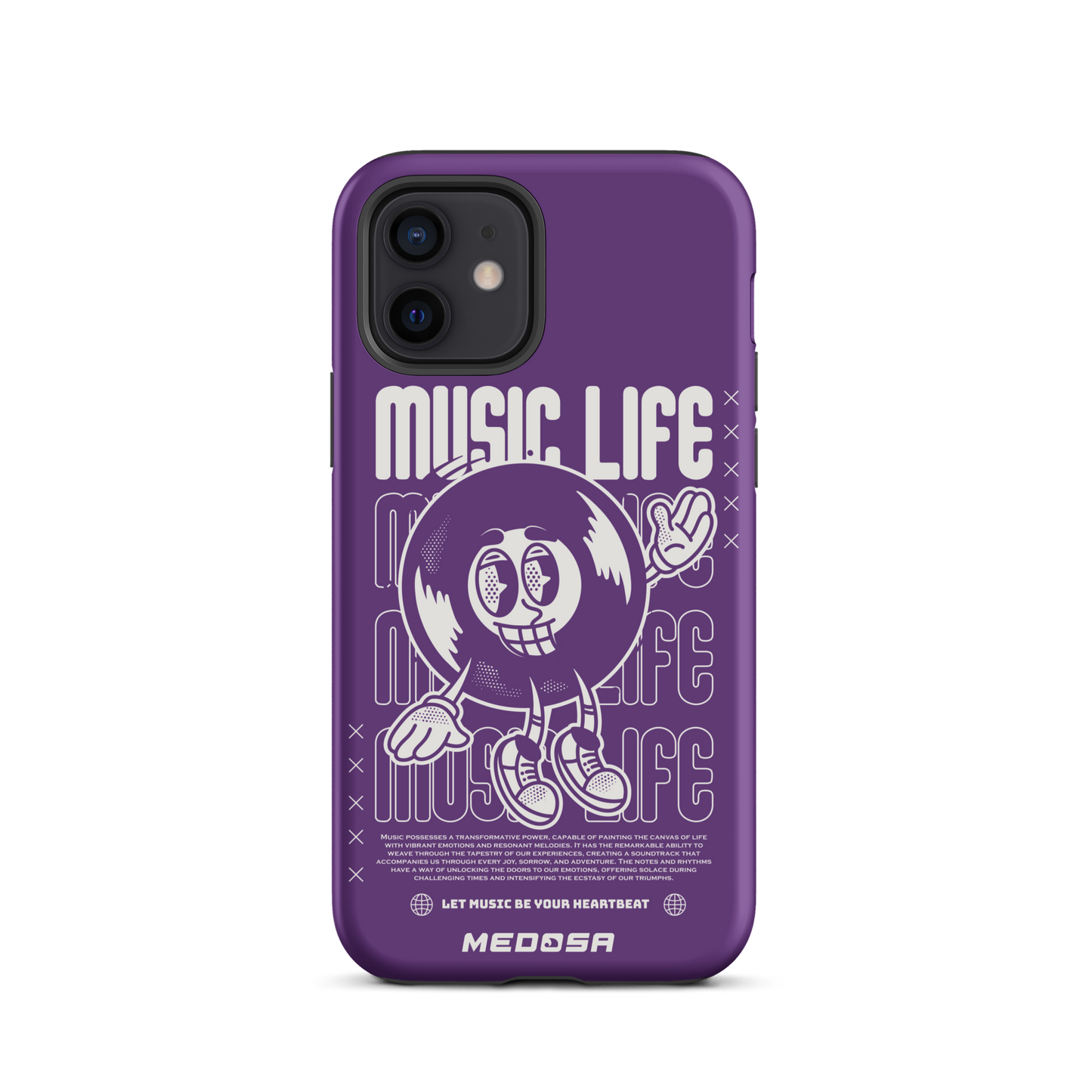 Music Life Violet et Blanc