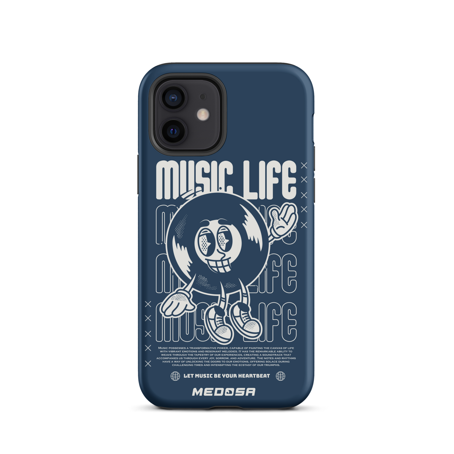 Music Life Navy and White