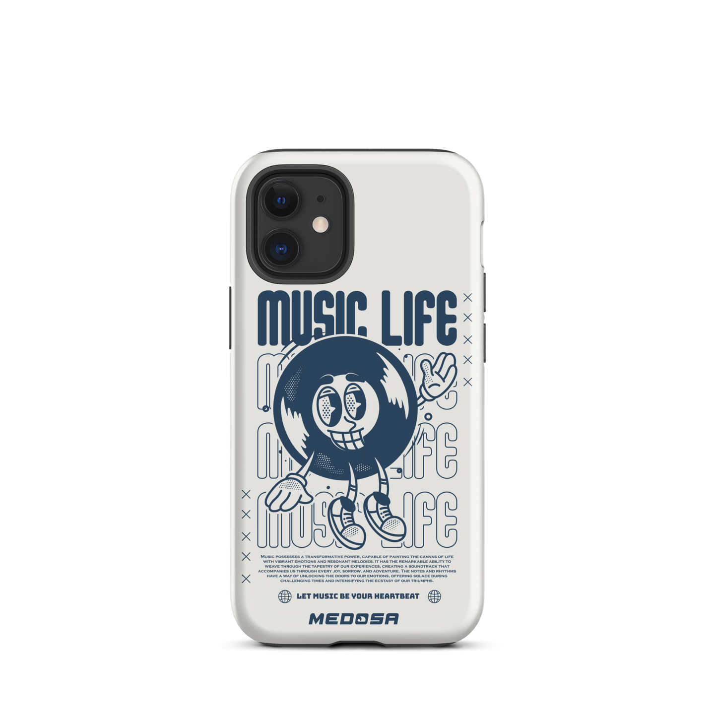 Music Life White and Navy