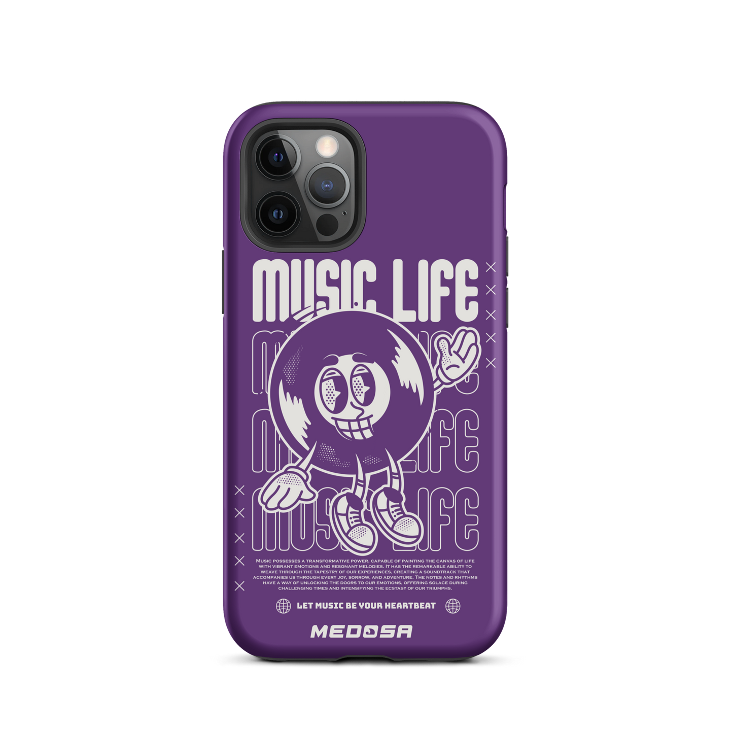 Music Life Violet et Blanc