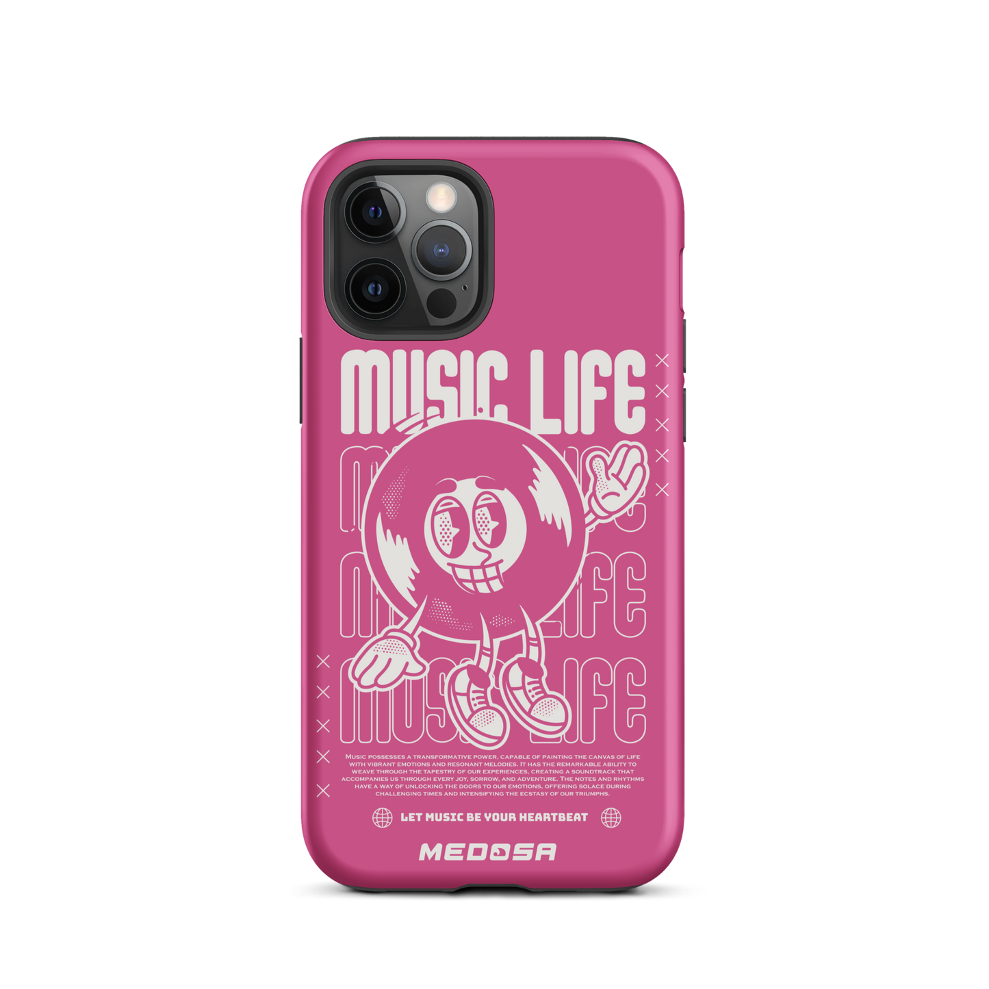 Music Life Pink and White