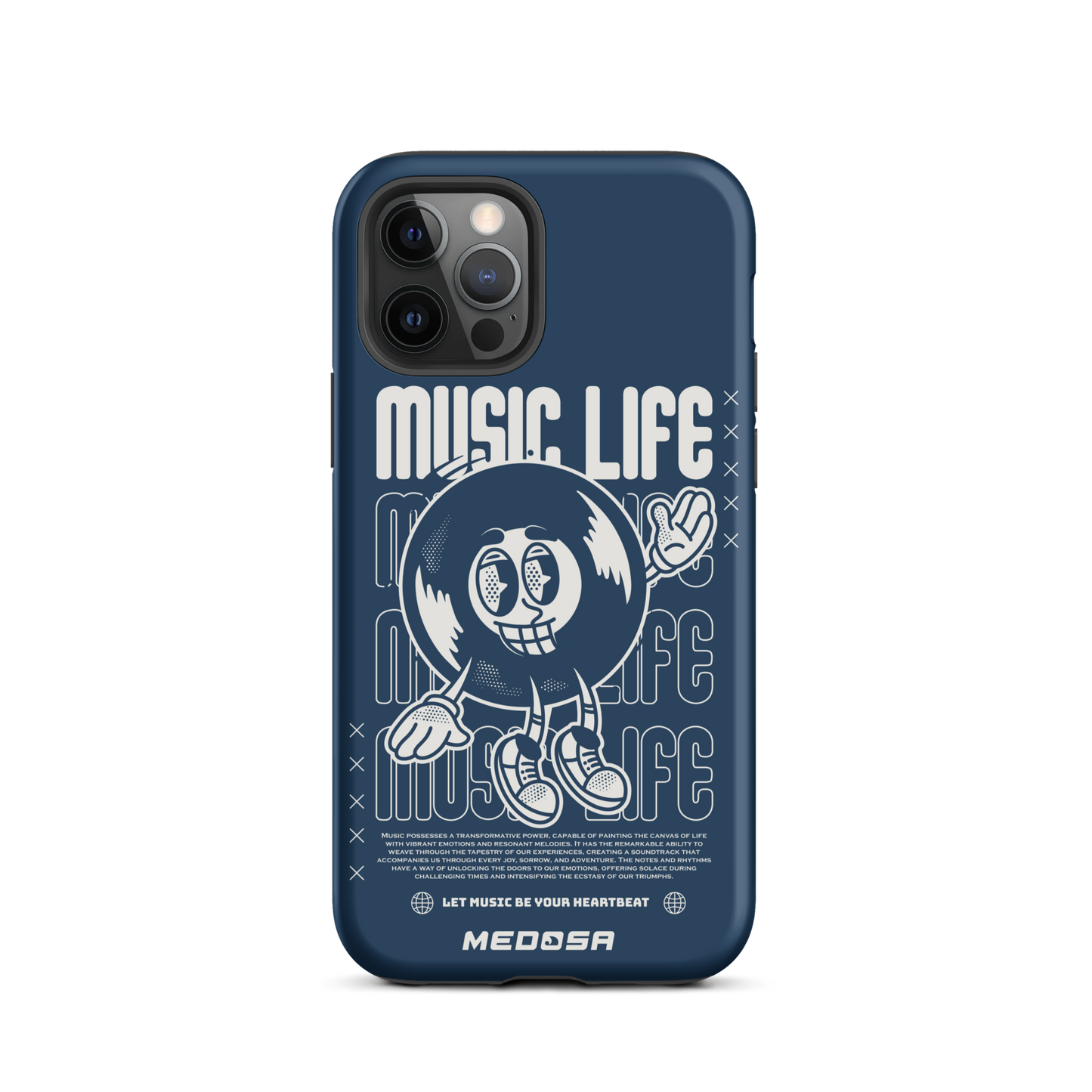 Music Life Navy et Blanc