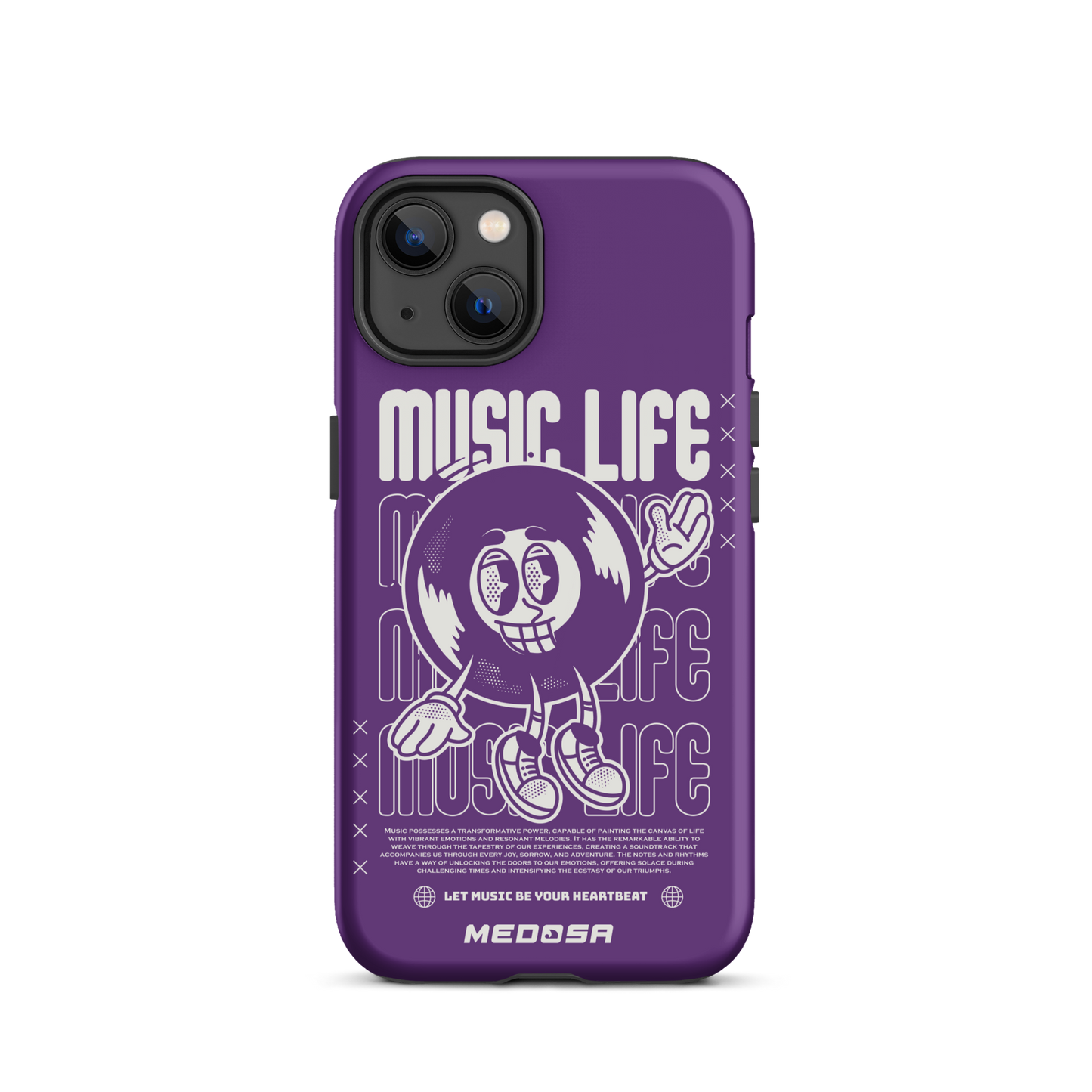 Music Life Violet et Blanc