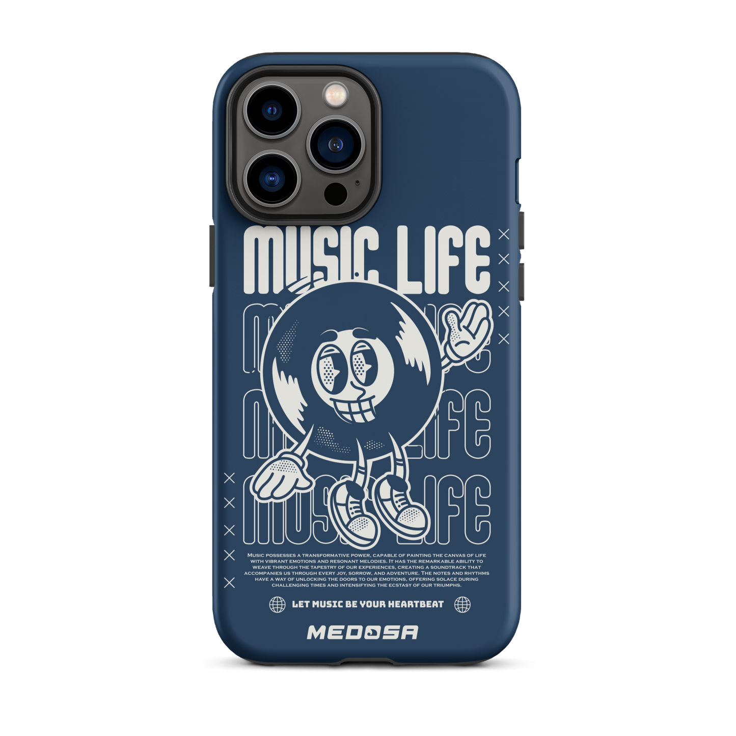 Music Life Navy et Blanc