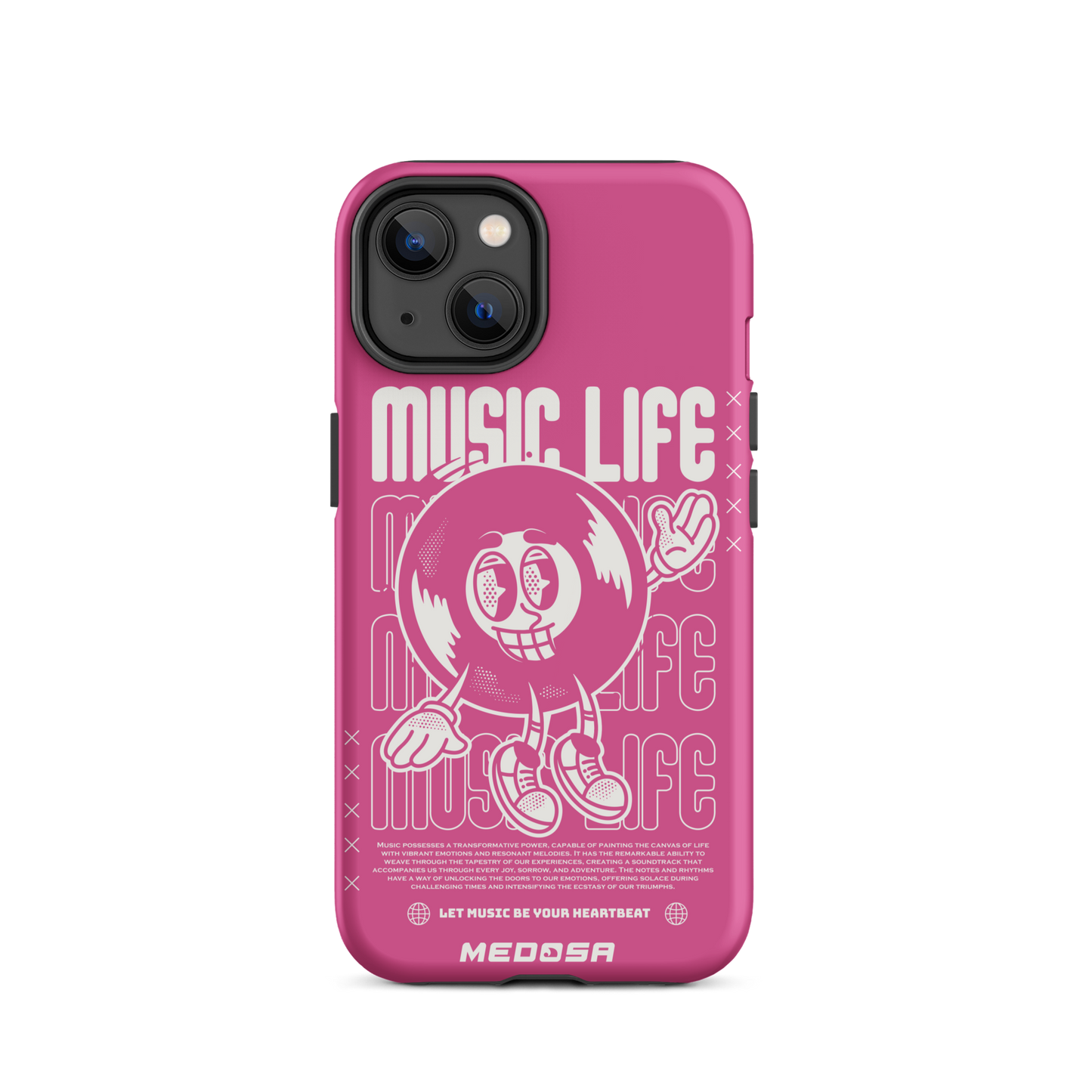 Music Life Pink and White