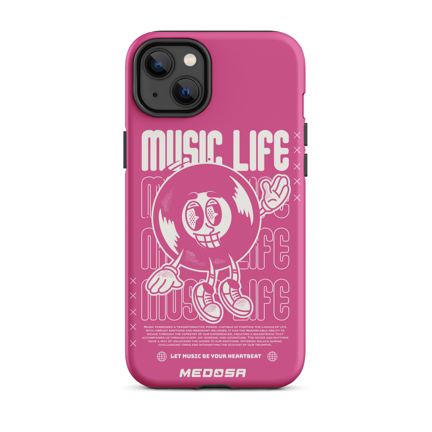 Music Life Pink and White