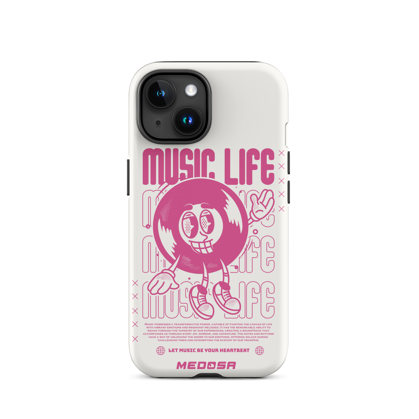 Music Life Blanc et Rose