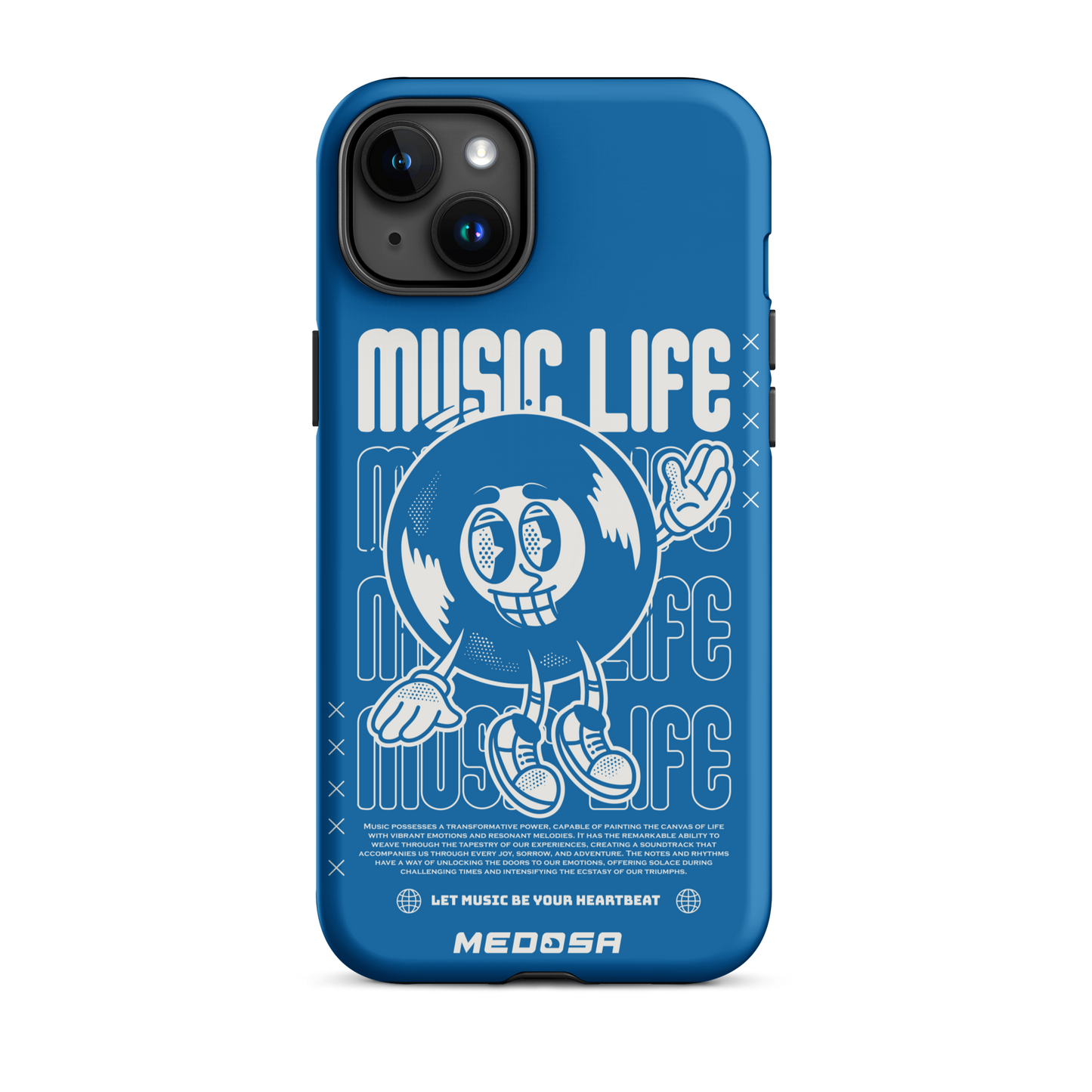 Music Life Blue and White