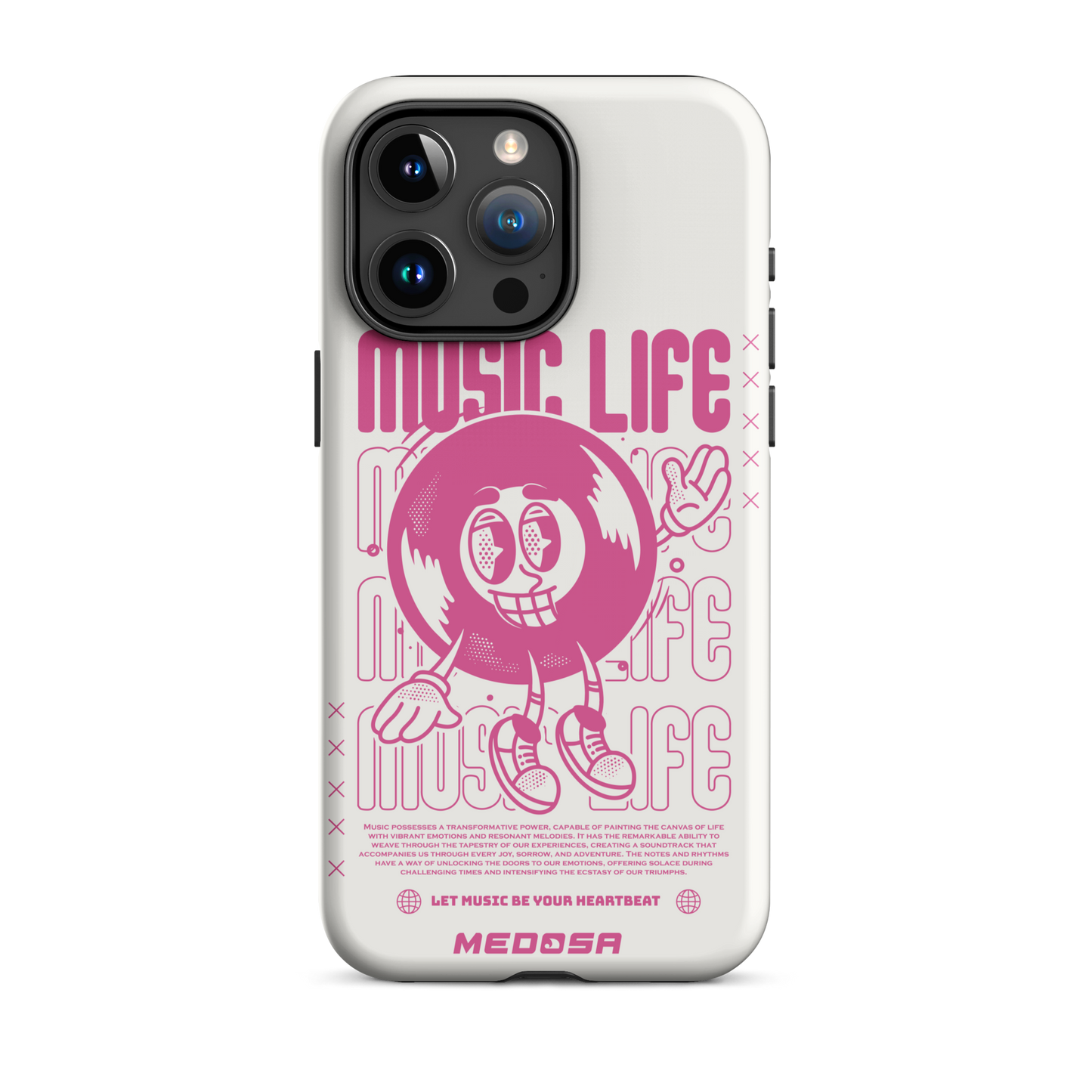 Music Life White and Pink