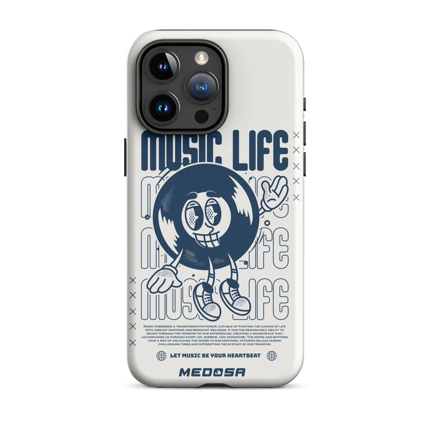 Music Life Blanc et Navy